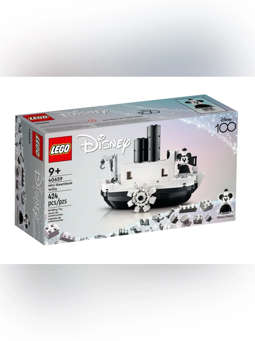 NEW IN BOX RETIRED LEGO Disney Mini Steamboat Willie 40659 Box Set (SEALED)